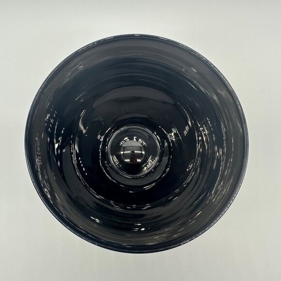 Art Glass Bowl Hand Blown Brehat France Signed Smoke Gray Silver Artsian Made - Picture 4 of 10